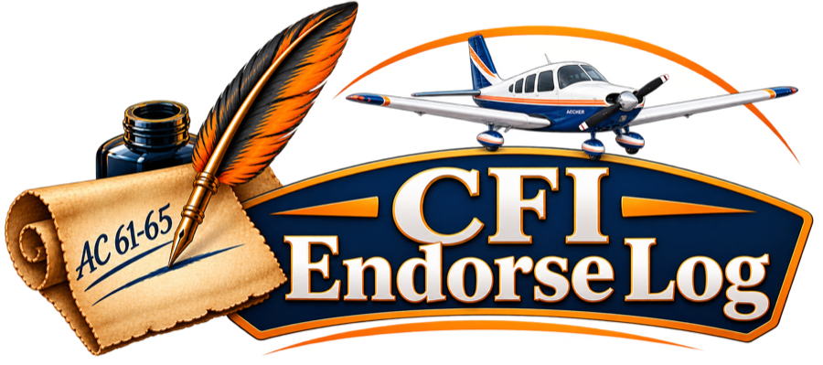 CFI Endorse Log